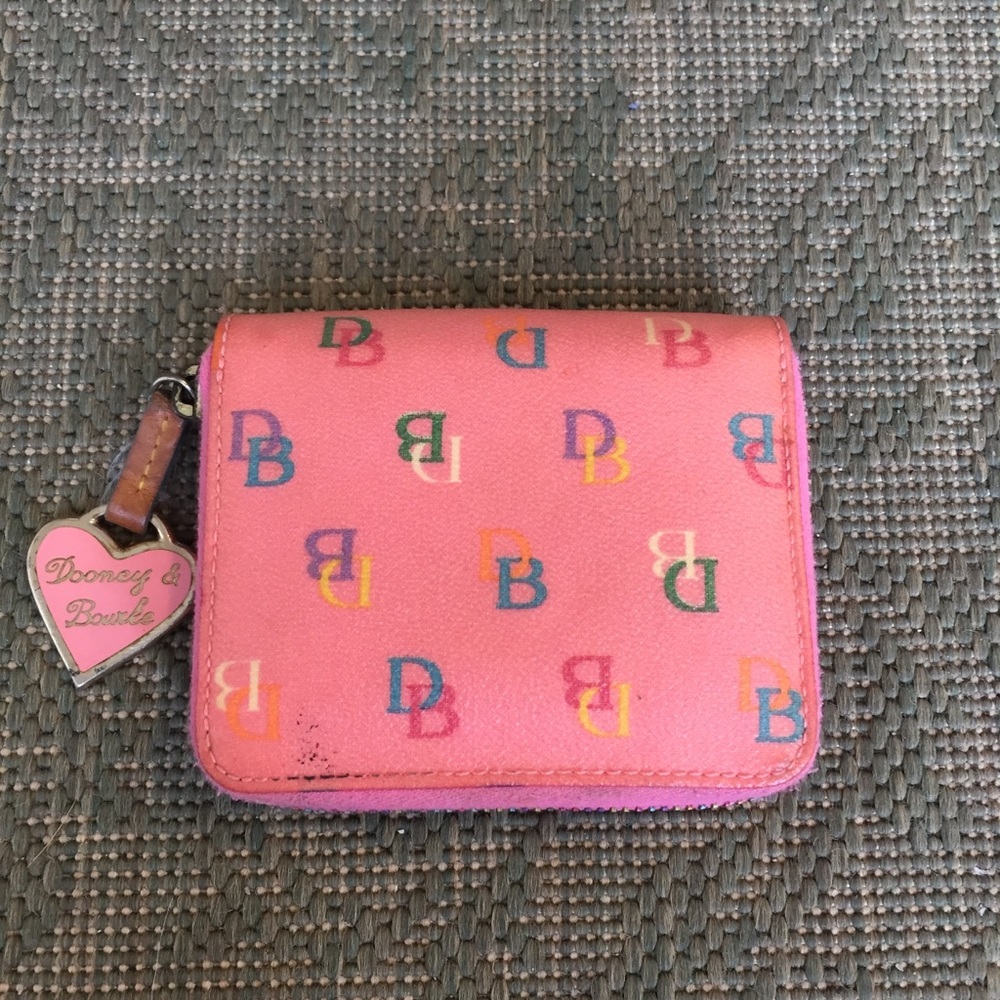 Dooney & Bourke pink coated (multi colored) wallet